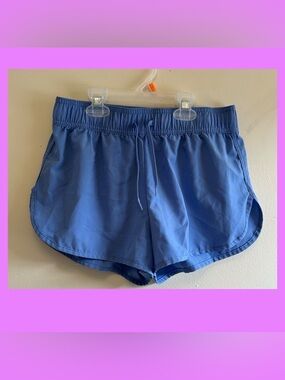 wonder nation Blue Girls' Athletic Drawstring Shorts